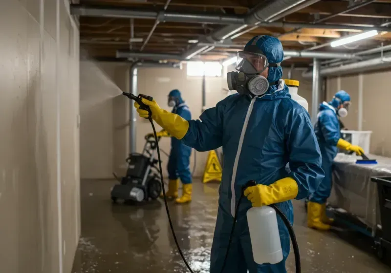 Basement Sanitization and Antimicrobial Treatment process in Bedford County, PA